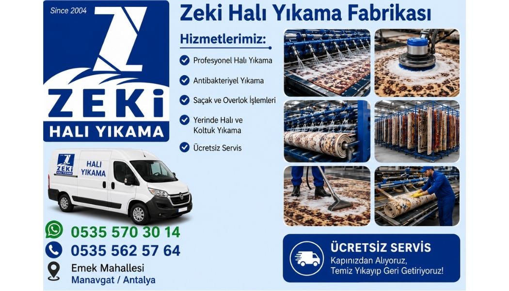Manavgat Emek Mahallesi Halı Yıkama Profesyonel Hizmetleri